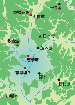 千田庄多古嶋地図